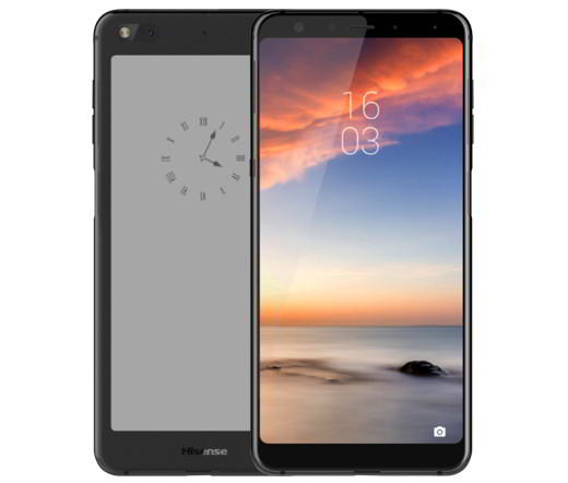 В России начались продажи китайских смартфонов Hisense. Среди них – аналог YotaPhone с экранами AMOLED и E Ink