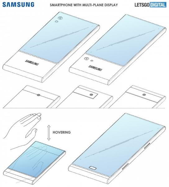 Samsung разрабатывает необычный смартфон с тремя экранами (4 фото)