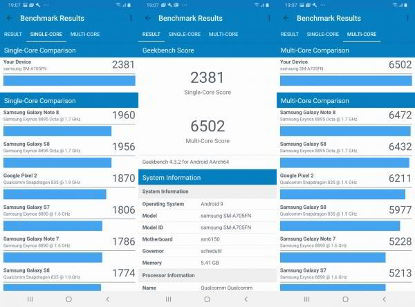 Обзор смартфона Samsung Galaxy A70: внушительный экран и емкая батарея