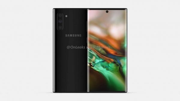 Samsung Galaxy Note10: первые изображения из авторитетного источника
