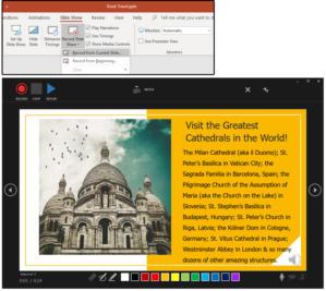 How to create a PowerPoint presentation for a kiosk or trade show booth