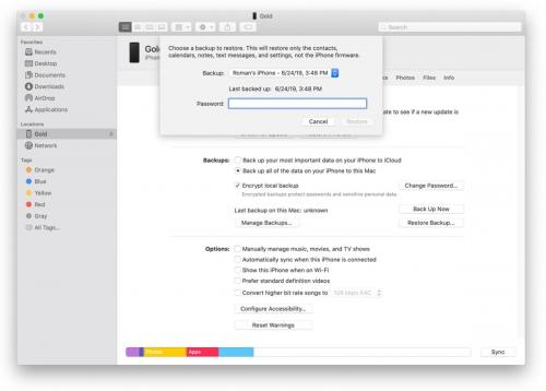 How you back up your iPhone and iPad in macOS 10.15 Catalina
