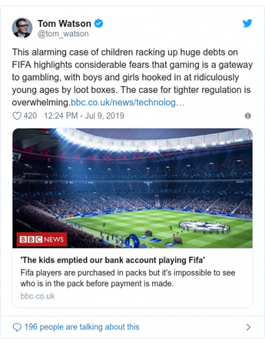 'My son spent £3,160 in one game'
