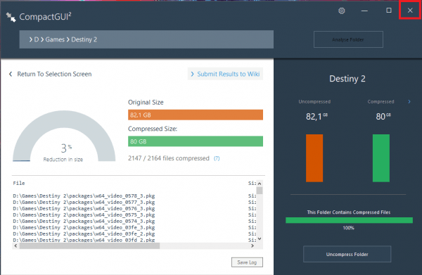Утилита CompactGUI для Windows: Освобождаем место на жёстком диске