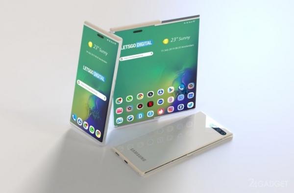 В Samsung готовят смартфон с расширяемым дисплеем (6 фото)